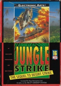 Jungle Strike: The Sequel to Desert Strike (cardboard slidebox)