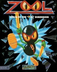 Zool: Ninja of the Nth Dimension (Zool leaning back cover)