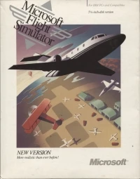 Microsoft Flight Simulator (New Version / 5.25" disk)