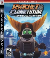 Ratchet & Clank Future: Tools of Destruction - Greatest Hits (Only On PlayStation text left)