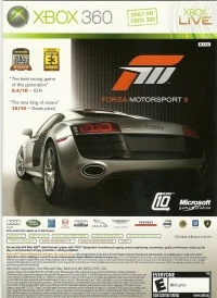 Forza Motorsport 3 / Halo 3: ODST