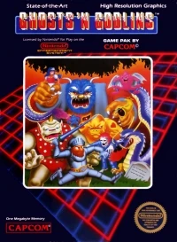 Ghosts 'n Goblins (Made in Japan / ©ⓂNintendo 1985 cartridge)